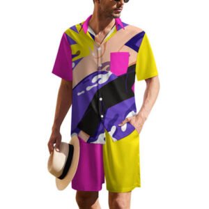 Mens Casual Shirt with Pocket, Spandex/Polyester