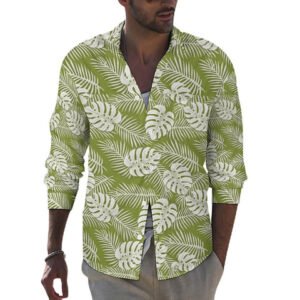 Mens 100% Cotton Full Sleeve Printed Shirt