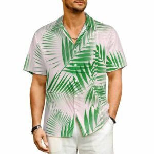 Mens Casual Anti-Shrink All-Over-Print Shirt