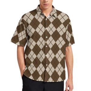 Mens Casual Anti-Shrink All-Over-Print Shirt