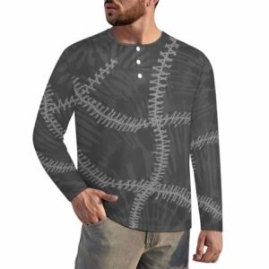 Mens Long Sleeve Anti-Shrink Henry Shirt
