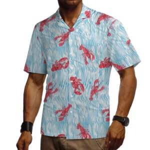 Mens 100% Cotton Short Sleeve Printed Shirt